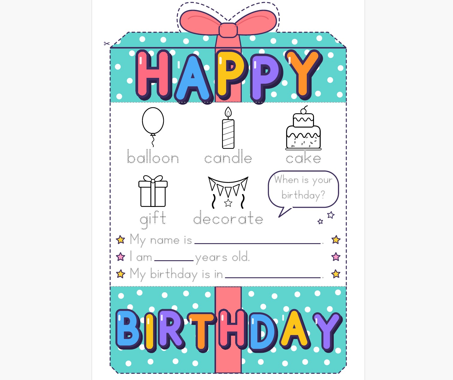 Happy Birthday inspired by Ülkü Teacher
