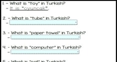 What Is It In Turkish?