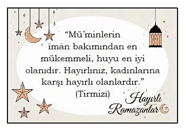 Ramadan Hadith Cards (Turkish - English)