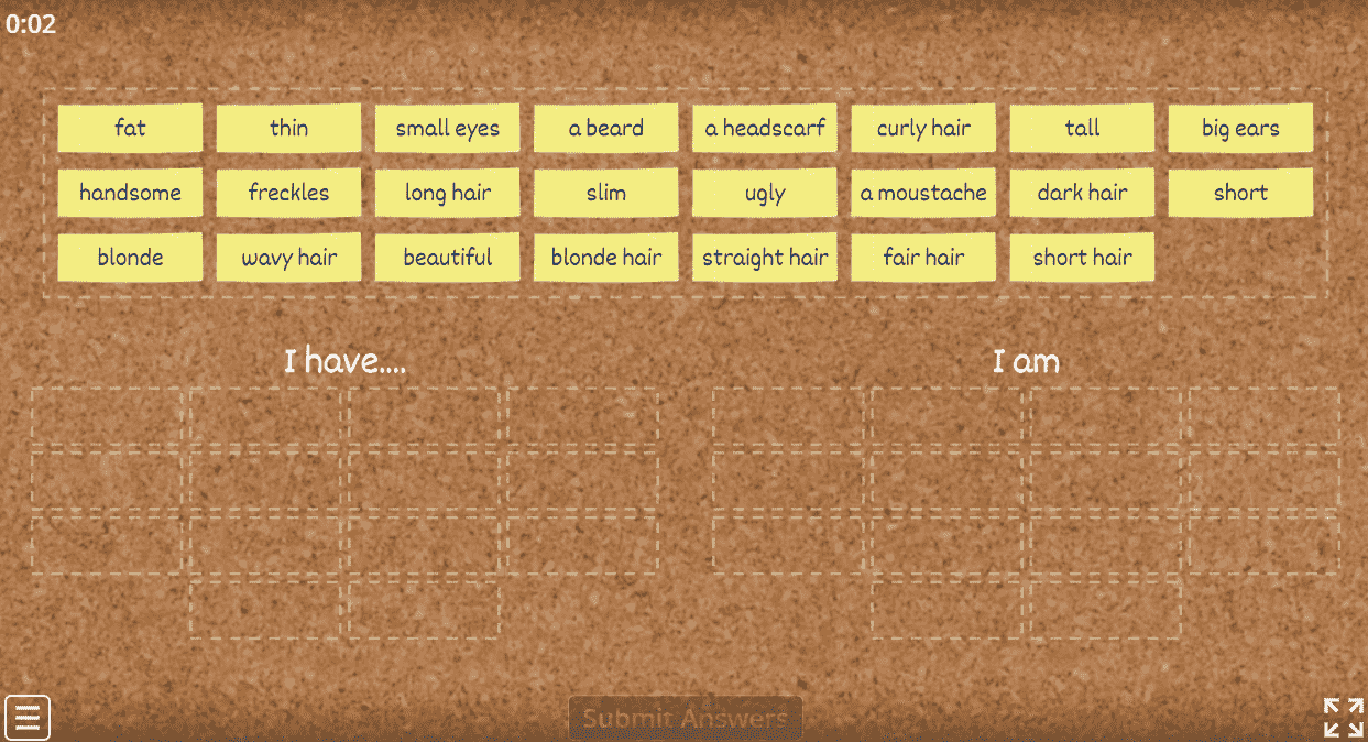 I have .../ I am ...