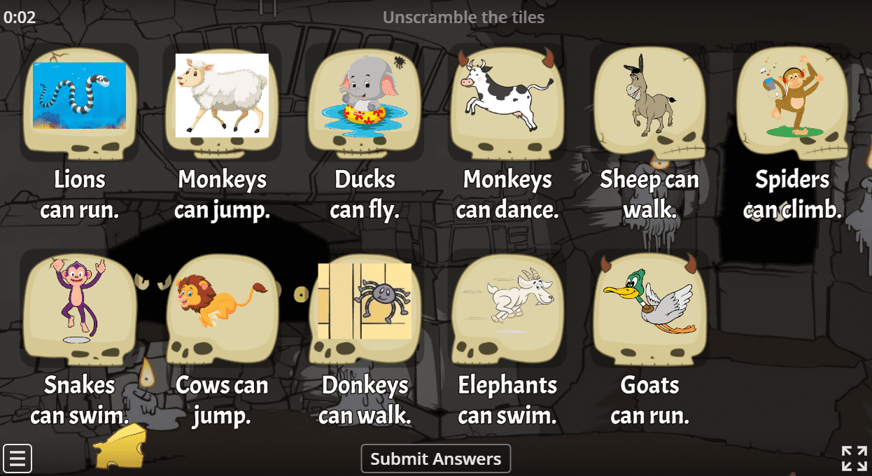 Animals Action | Unit 10 of Grade 2