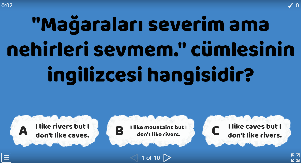 I like ...but I don't like ...