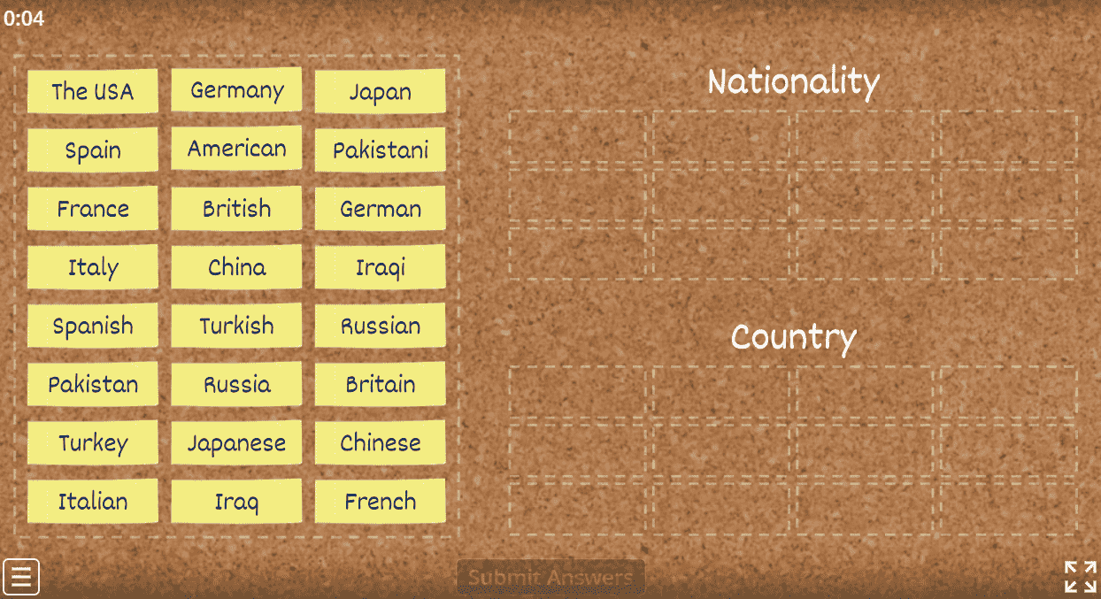 Nationalities & Countries