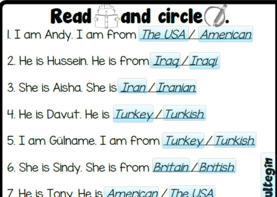 Countries & Nationalities 4