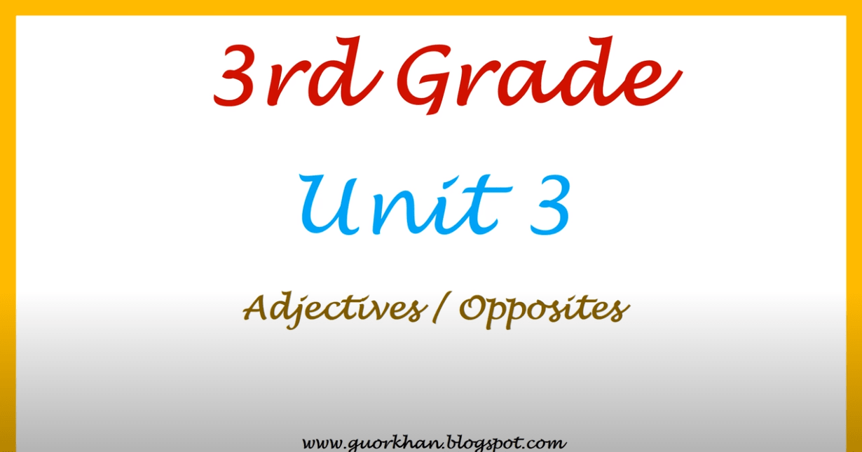 Adjectives/Opposites