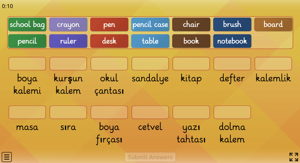 Classroom Objects