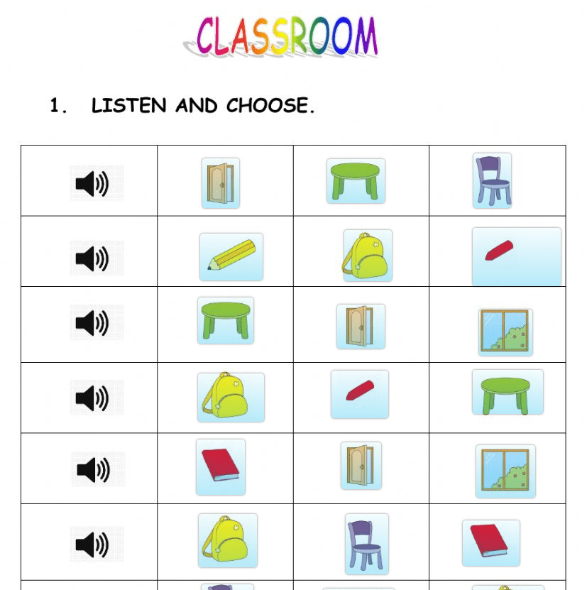 Classroom Objects 6