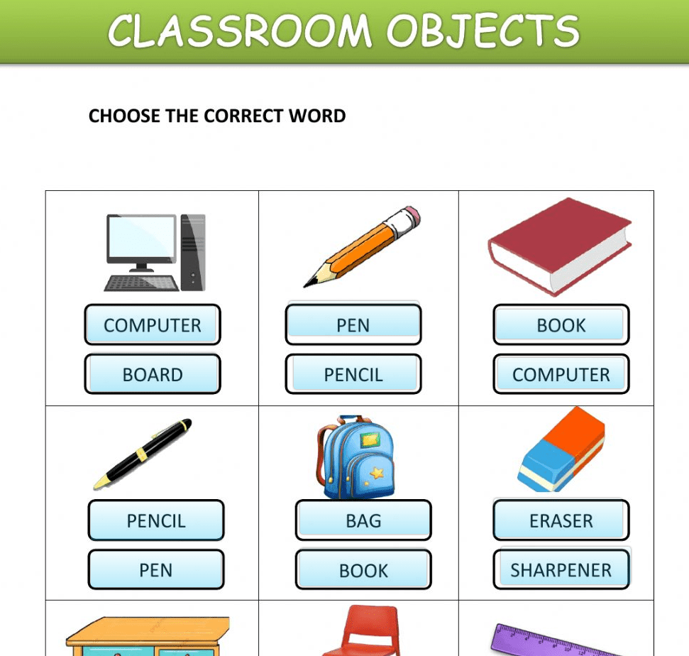 Classroom Objects 7