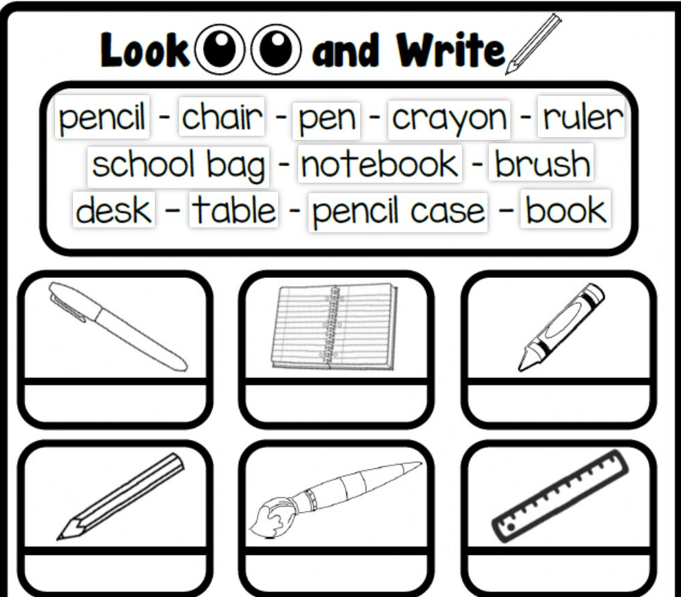 Classroom Objects 9