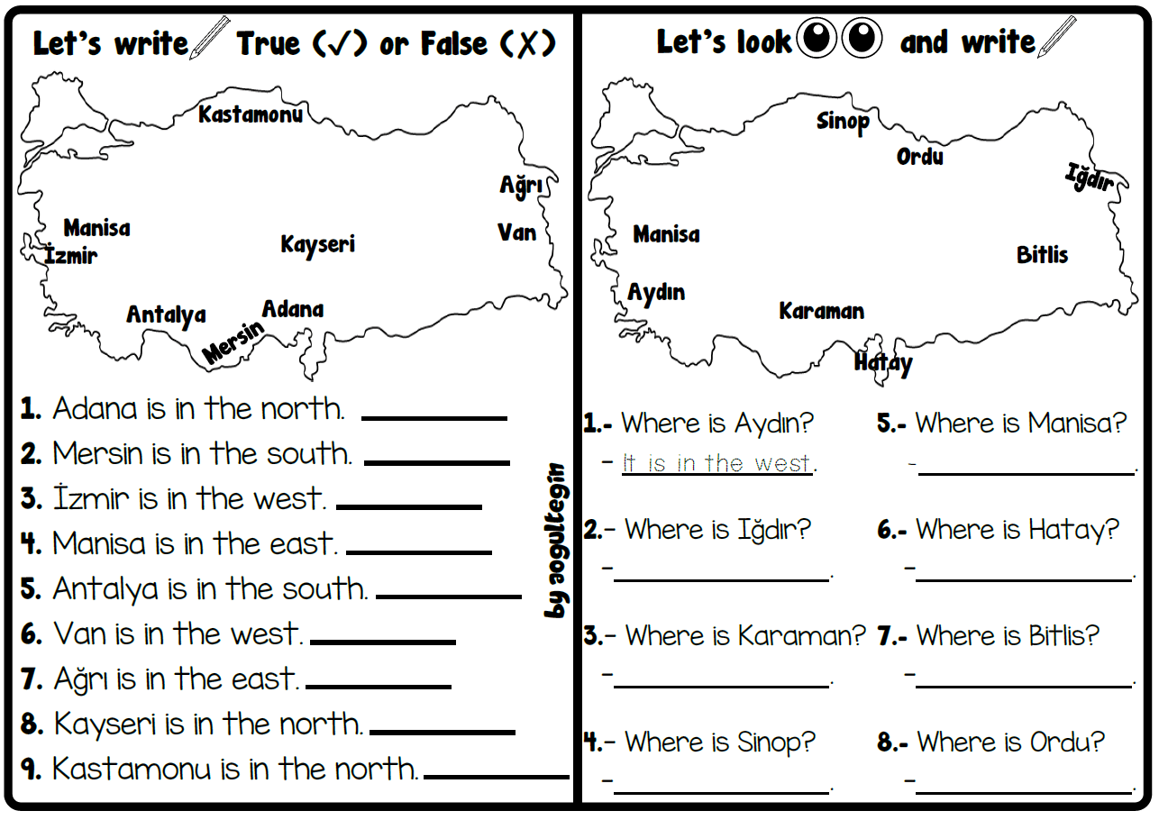 Let's Write True or False