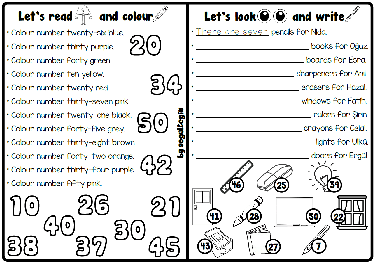 Let's Read and Colour