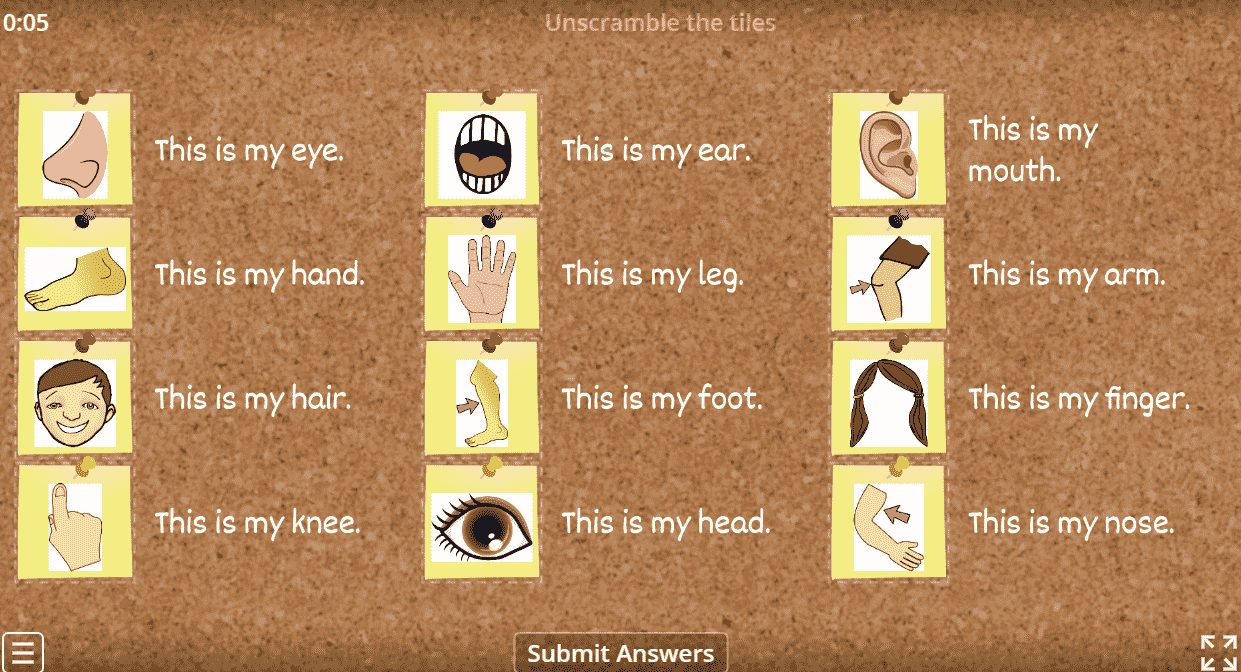 scenery unscramble