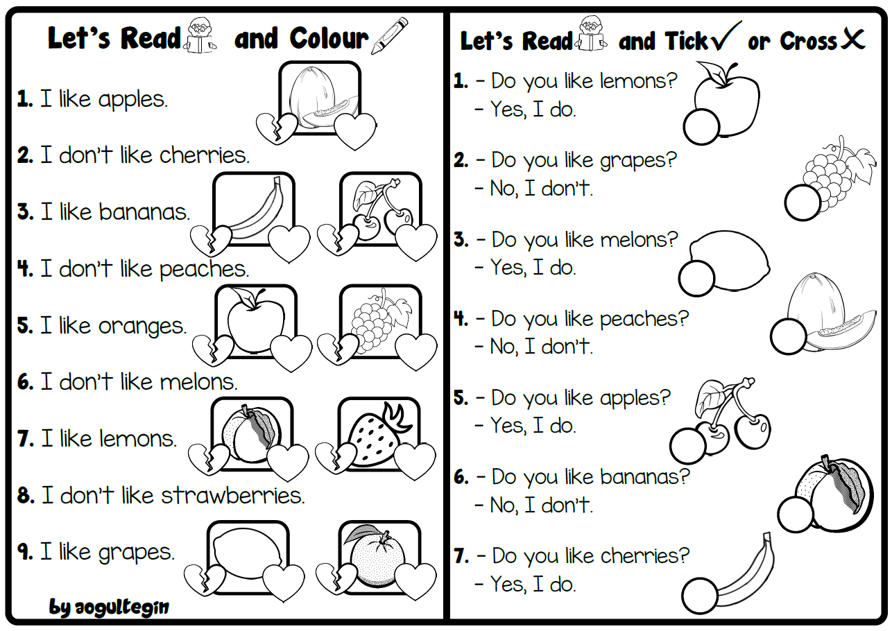 Let’s Read and Tick/Cross
