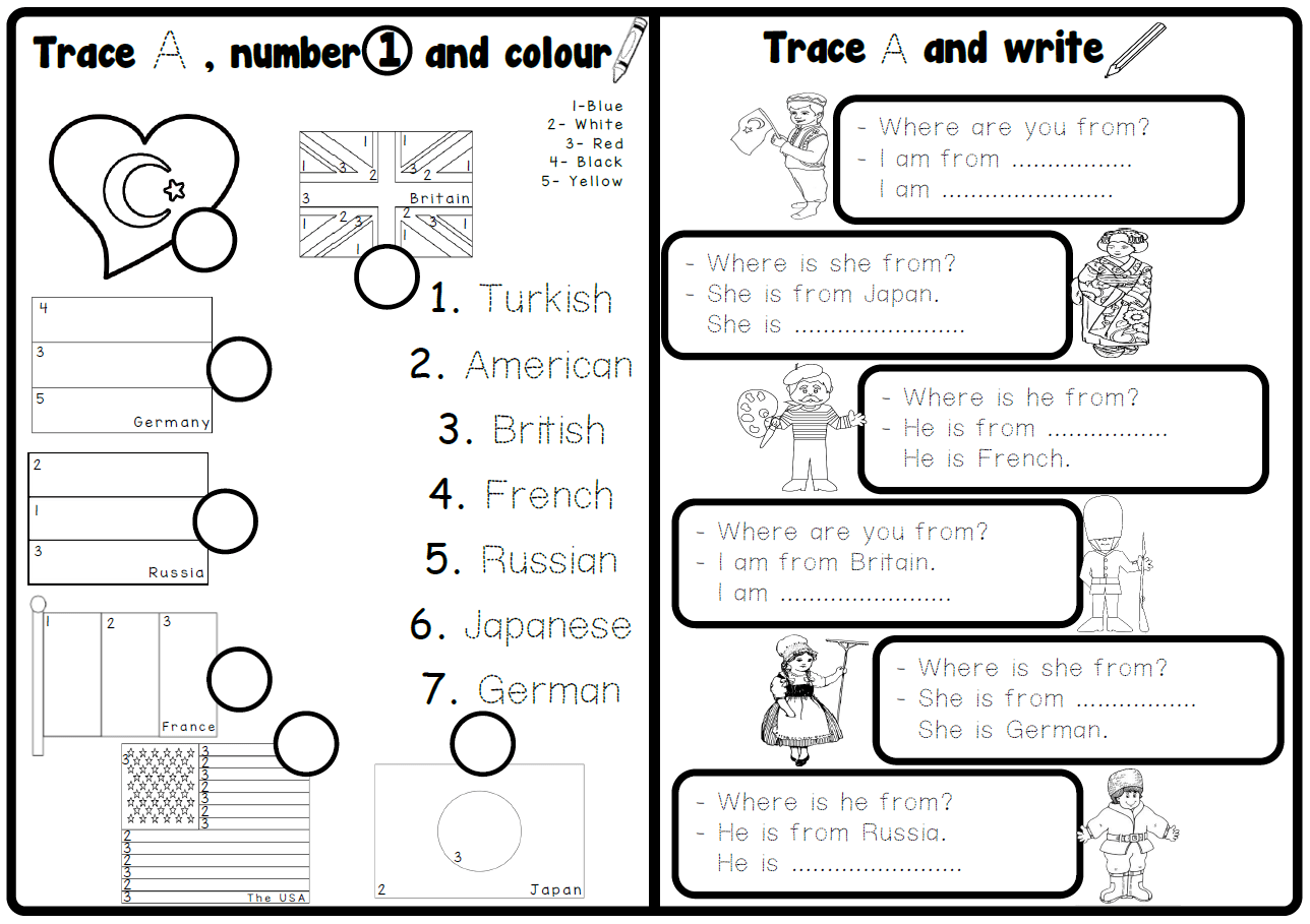 Trace, Number and Colour